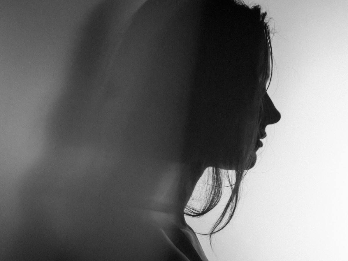 grayscale photography of woman
